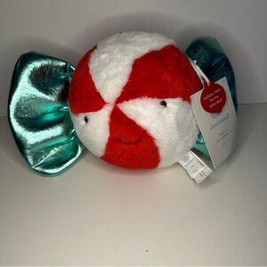 Cloud Island Holiday Peppermint Candy Plush Stuffed Character Baby Toy NEW